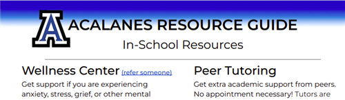AHS Resource Guide
